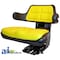 A & I Products Wrap Around Back w/ Arms, Plastic, YLW, 300 lb / 136 kg Weight Limit 21.5" x10" x18.5" A-W223YL - alternate 1